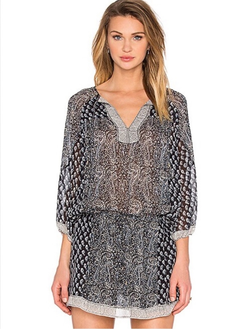 Ulla Johnson Salinas Silk Drawstring Mini Dress